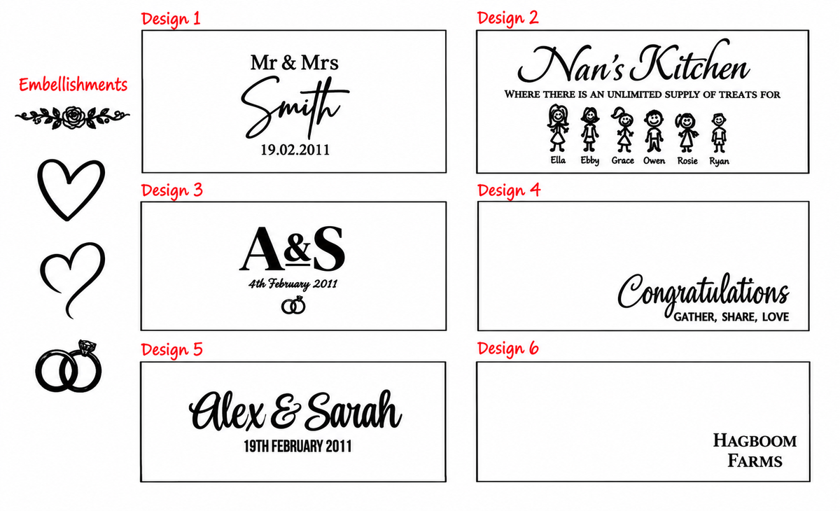 Personalised Charcuterie Board - Large