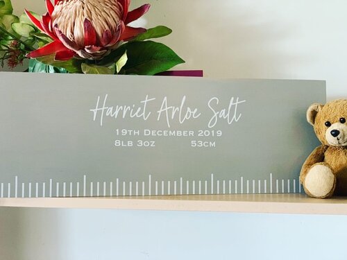 Engraved Horizontal Baby Ruler